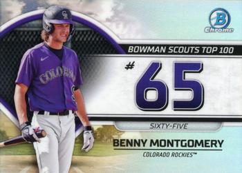2023 Bowman - Bowman Scouts Top 100 #BTP-65 Benny Montgomery Front