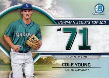 2023 Bowman - Bowman Scouts Top 100 #BTP-71 Cole Young Front