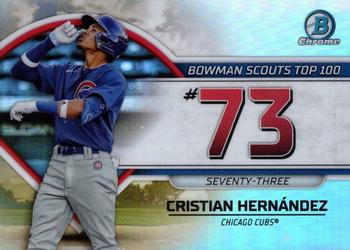 2023 Bowman - Bowman Scouts Top 100 #BTP-73 Cristian Hernandez Front
