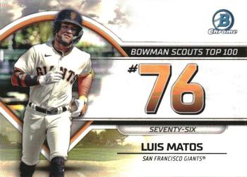 2023 Bowman - Bowman Scouts Top 100 #BTP-76 Luis Matos Front