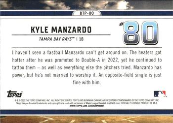 2023 Bowman - Bowman Scouts Top 100 #BTP-80 Kyle Manzardo Back