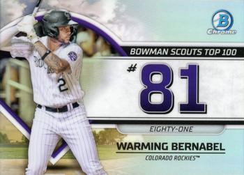 2023 Bowman - Bowman Scouts Top 100 #BTP-81 Warming Bernabel Front