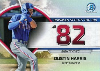 2023 Bowman - Bowman Scouts Top 100 #BTP-82 Dustin Harris Front