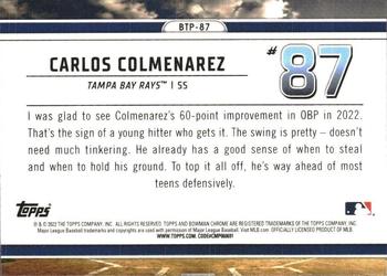 2023 Bowman - Bowman Scouts Top 100 #BTP-87 Carlos Colmenarez Back