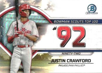 2023 Bowman - Bowman Scouts Top 100 #BTP-92 Justin Crawford Front