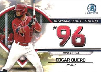 2023 Bowman - Bowman Scouts Top 100 #BTP-96 Edgar Quero Front