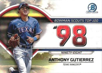 2023 Bowman - Bowman Scouts Top 100 #BTP-98 Anthony Gutierrez Front
