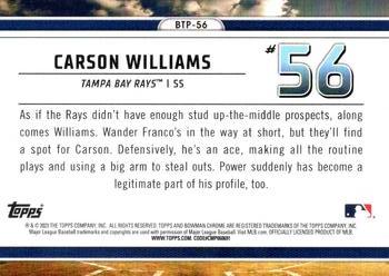 2023 Bowman - Bowman Scouts Top 100 Atomic Refractor #BTP-56 Carson Williams Back