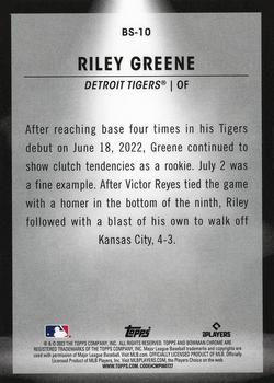 2023 Bowman - Bowman Spotlights #BS-10 Riley Greene Back