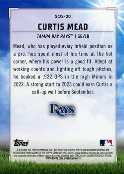 2023 Bowman - Sights on September #SOS-20 Curtis Mead Back