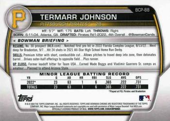 2023 Bowman - Chrome Prospects #BCP-88 Termarr Johnson Back