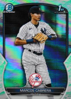2023 Bowman - Chrome Prospects Lunar Glow Refractor #BCP-46 Marcos Cabrera Front