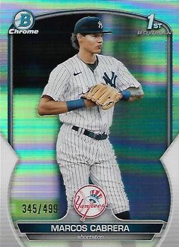 2023 Bowman - Chrome Prospects Refractor #BCP-46 Marcos Cabrera Front