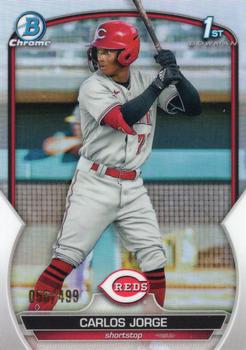2023 Bowman - Chrome Prospects Refractor #BCP-120 Carlos Jorge Front