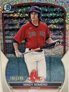 2023 Bowman - Chrome Prospects Speckle Refractor #BCP-69 Mikey Romero Front