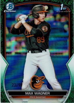 2023 Bowman - Chrome Prospects Grass Green Refractor #BCP-8 Max Wagner Front