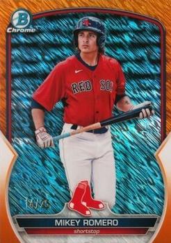 2023 Bowman - Chrome Prospects Orange Shimmer Refractor #BCP-69 Mikey Romero Front