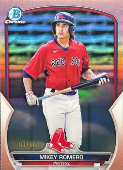 2023 Bowman - Chrome Prospects Rose Gold Refractor #BCP-69 Mikey Romero Front