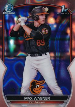 2023 Bowman - Chrome Prospects Rose Gold Lava Refractor #BCP-8 Max Wagner Front