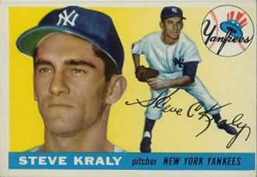1955 Topps #139 Steve Kraly Front