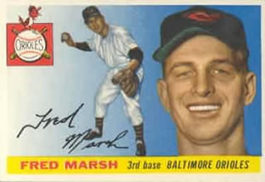 1955 Topps #13 Fred Marsh Front