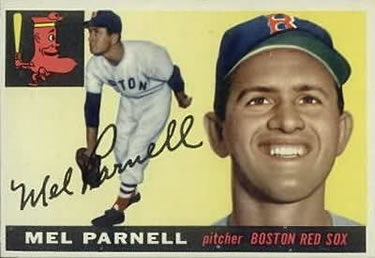 1955 Topps #140 Mel Parnell Front