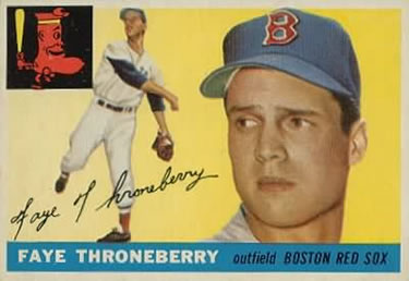 1955 Topps #163 Faye Throneberry Front
