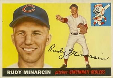 1955 Topps #174 Rudy Minarcin Front