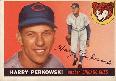 1955 Topps #184 Harry Perkowski Front