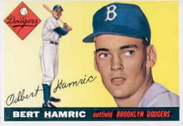 1955 Topps #199 Bert Hamric Front