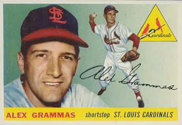 1955 Topps #21 Alex Grammas Front
