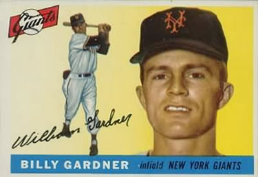 1955 Topps #27 Billy Gardner Front