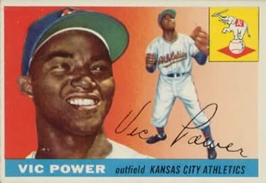 1955 Topps #30 Vic Power Front