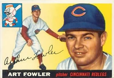 1955 Topps #3 Art Fowler Front
