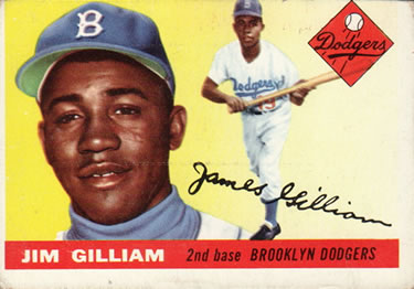 1955 Topps #5 Jim Gilliam Front