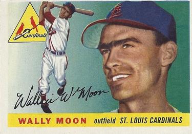 1955 Topps #67 Wally Moon Front