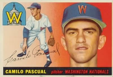 1955 Topps #84 Camilo Pascual Front
