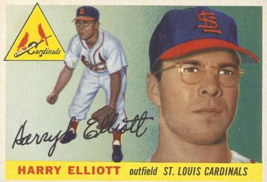 1955 Topps #137 Harry Elliott Front