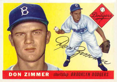 1955 Topps #92 Don Zimmer Front