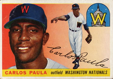 1955 Topps #97 Carlos Paula Front