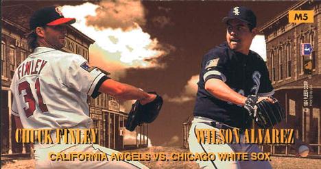 1994 Fleer Extra Bases - Pitcher's Duel #M5 Wilson Alvarez / Chuck Finley Back