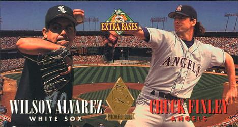 1994 Fleer Extra Bases - Pitcher's Duel #M5 Wilson Alvarez / Chuck Finley Front