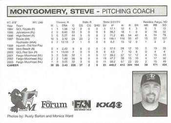 2005 Fargo-Moorhead Redhawks #NNO Steve Montgomery Back