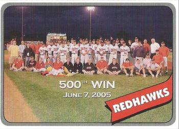 2005 Fargo-Moorhead Redhawks #NNO 500th Win Front