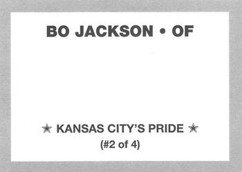 1990 Kansas City's Pride (unlicensed) #2 Bo Jackson Back