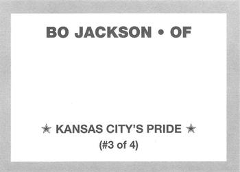 1990 Kansas City's Pride (unlicensed) #3 Bo Jackson Back