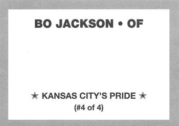 1990 Kansas City's Pride (unlicensed) #4 Bo Jackson Back