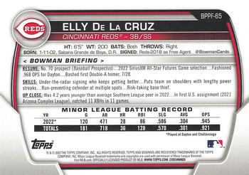 2023 Bowman 1st Edition #BPPF-65 Elly De La Cruz Back