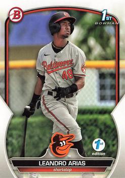 2023 Bowman 1st Edition #BPPF-84 Leandro Arias Front