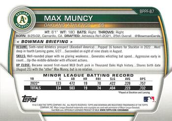 2023 Bowman 1st Edition #BPPF-87 Max Muncy Back